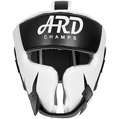 Ard Leather Art Mma Boxing Headgear For Muay Thai, Sparring, Taekwondo, Martial Arts, Grappling, Karate (Small, White) #TOP1
