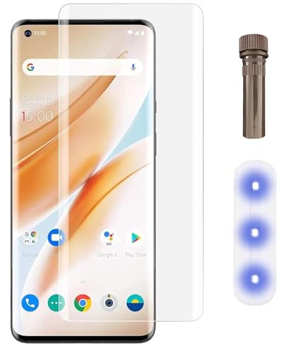 Image of Raayan UV Tempered Glass For Vivo X50 Pro Screen Protector Full Adhesive UV Glue Curved Edge to Edge Full Screen Coverage - Easy Installation
