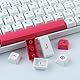 PBT Keycaps 126 Tasten Japanisch Dye-Sublimation Weiß und Rosa XDA Set für ANSI Layout Cherry MX Switch Mechanische Tastatur