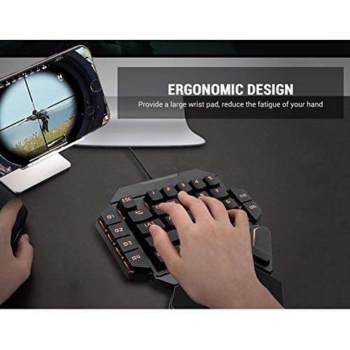 Teclado Gamer LICAEVEYhfgsxirw41 USB Compacto 35 Teclas miniatura 3