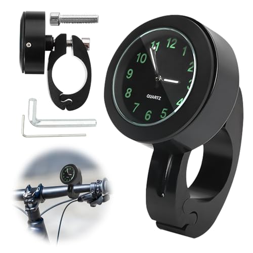 XLKJ Otorrad Lenkeruhr Universal Uhr Für Otorradlenker, Wasserdicht Lenker Glow Uhr Für