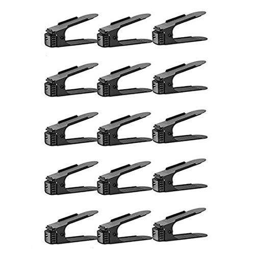 Yaootely Organizador de 15 ranuras para armario de pared, ajustable, doble cubierta