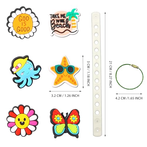 Rubber Charms for Bogg Bag and Simply Southern Totes - Beach Bag Accessories for Women2