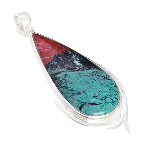Pendentif en jaspe Sonora naturel argent 925, le cadeau idéal pour elle