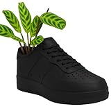 Sneakers Shoes Low (Black) Planter Pot 3D Printed- Pen Holder & Pencil Holders- Plant Pot for Indoor Plants- Plastic -Unique Planter for Indoor with Drainage Hole- Made in USA