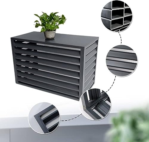 Dekoracyjna osłona AC, ochrona na każdą pogodę do centralnych klimatyzatorów, aluminiowa osłona, sprzęt zewnętrzny, ochrona prywatności, odporna na warunki atmosferyczne, akcesoria HVAC