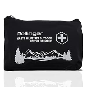 Rellinger® Erste Hilfe Set Outdoor [VON BERGSTEIGERN ZUSAMMENGESTELLT] – inkl. Zeckenzange – Erste Hilfe Set Wandern in…