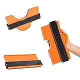 Contour Gauge Tool Irregular Shape Duplicator, Birthday Gifts for Men Dad, Cool Gadgets for Men, Outline Edge Angle Measuring Tool for Woodworking Flooring (Orange 1 Pack)