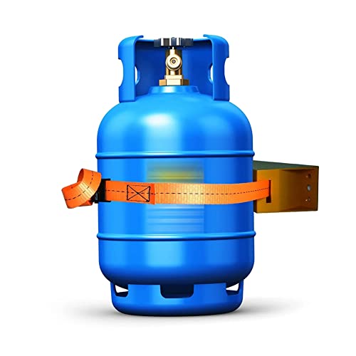 YEHEI 2 Stück Propan-Behälter, Zylinder, Wandhalterung, Halterung für, Gaszylinder, ABS, langlebig, mit Schrauben, Orange