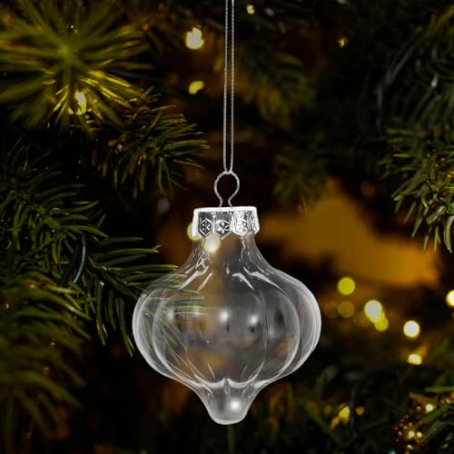 Boules de Noël citrouille transparentes incassables pour déco sapin sans risque - 7