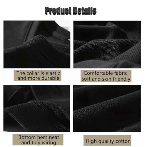 Sudadera LED con sonido negro XXL estilo 6 jersey cuello redondo 3