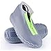 SSMDYLYM Les Chaussures en Caoutchouc pour Femmes et Hommes Couvrent Les Fermetures à glissière Unisexe réutilisable imperméable à l'eau Couvre Les Chaussures antidérapantes en Silicone