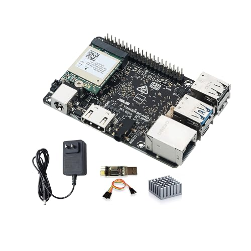 Tinker Board 3S Rockchip RK3566 AI Single Board Computer, LPDDR4X 2GB/4GB RAM 16GB eMMC, 1TOPS NPU Mali G52 GPU, 4K HDMI Display, Gigabit Network PCIE Port, Support Debian Android Yocto (2+16GB)