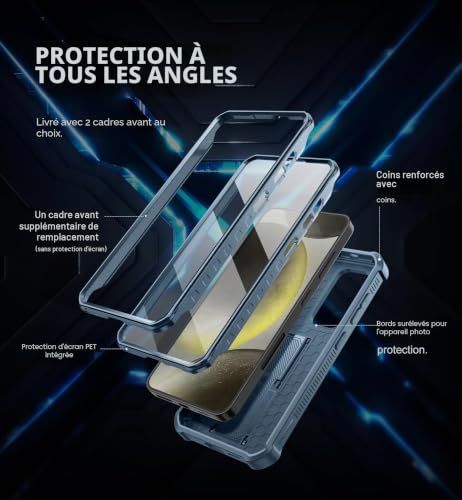 Coque Samsung S24 robuste pour les activités en extérieur et les chantiers