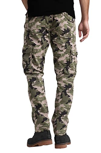 Alamo Men’s Slim Fit Cargo Pants - 100% Cotton Heavy Duty Camo Cargo Pants for Men3