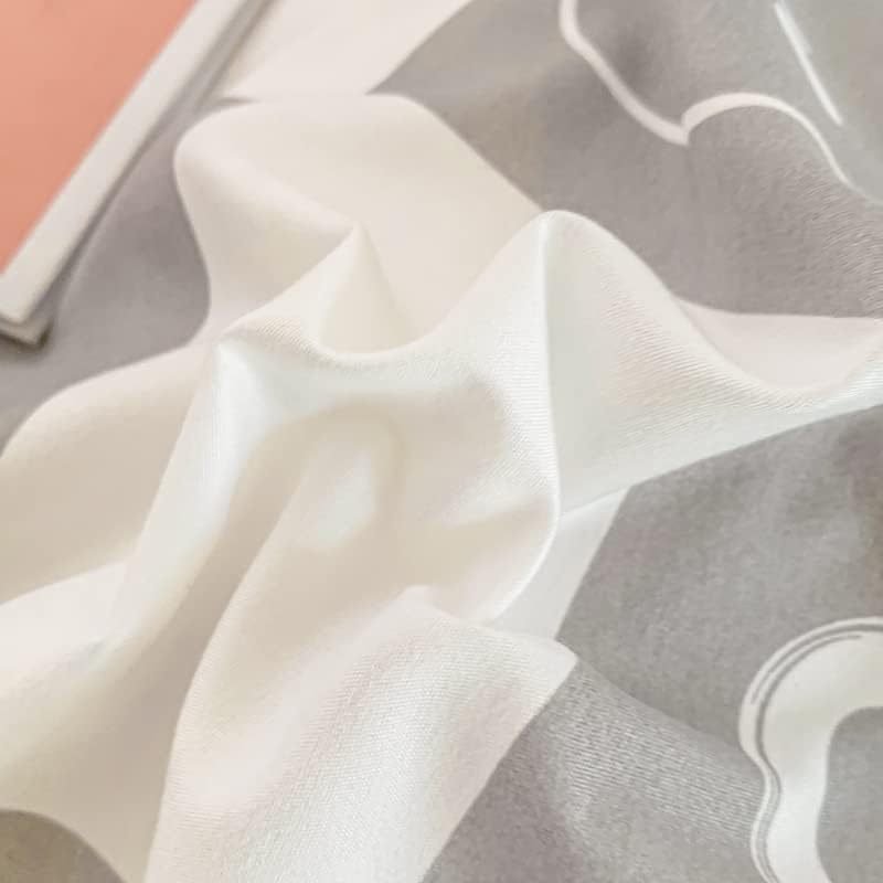 Miniatura 4 de Kimko Juego de funda de edredón de oso suave para niños, juegos de ropa de cama de dibujos animados con cierre de cremallera, cómodo, transpirable y