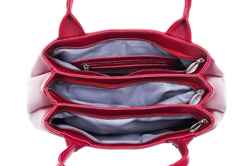 Image of Large Capacity Tote Bags For Womens Big Purses And Handbags Ladies Big Shoulder Bag (Marooon)