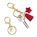 Honbay 20pcs Zinc Alloy KC Gold Lobster Claw Clasp Keychain, Key Ring Loop Key Holders with Flat Split Ring