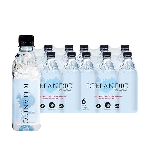 Icelandic Glacial Natural Spring Water, Unflavored, 330 ml / 11.1 Fl Oz (Pack of 24)