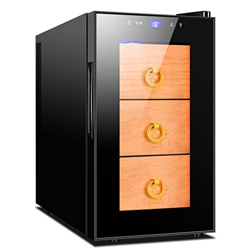 Humidors Cave à cigares Armoire à cigares Maison Armoire hydratante Armoire à Fumer silencieuse étagère en Bois de cèdre Armoire hydratante réfrigérée