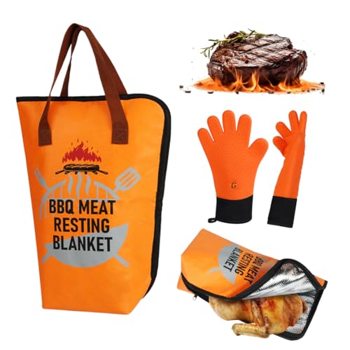 G-MART 31 Bbq Blanket for Resting Meat - Resting Blanket for Smoked - Barbecue Blanket - Brisket Blanket - Insulated Meat Resting Bag - Smoked Meat Accessories - Bbq Set - Best Gifts for Meat Smoked