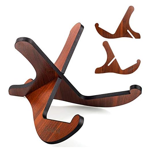 CAHAYA Soporte de Madera para Guitarra Nueva Versión Soporte para Guitarra Eléctrica Acústica Clásica Bajo Modelo CY0180