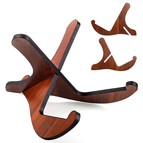 CAHAYA Gitarrenständer Holz Gitarrenhalterung Anti-Rutsch Musikinstrument Ständer klappbar für Akustik Klassische Gitarren Bass CY0180