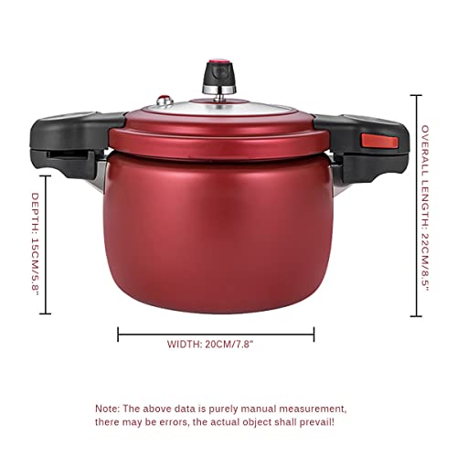Household Micro Pressure Cookware,Aluminum Pressure Cooker,Instant Fast Cooking,Compatible With Gas And Induction Cooker,Suitable For Kitchen/Home,Black #TOP6