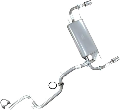Northeastern Exhaust Stainless Steel Intermediate Pipe Muffler Kit Compatible for
