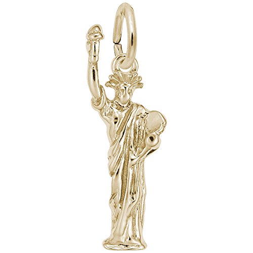 Statue Of Liberty Charm In 14k Yellow Gold, Charms for
