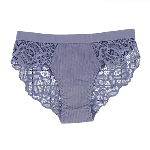 Pantalon femme dentelle d'été ultra respirant culottes sans couture lot de 3 gris XXL
