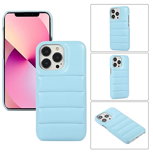 Coque iPhone doudoune silicone bleu ciel un cocon de douceur souple - 2