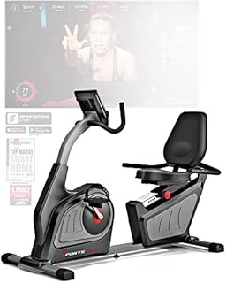 Sportstech ES600 Profi Ergometer | Video Events & Multiplayer App | integrierter Stromgenerator & HRC | Pulsgurt optional | Liegeergometer + ergonomischer Sitzkomfort