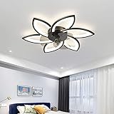 ❤3 colores regulables: la luz de techo LED con ventilador está disponible en 3 colores: blanco cálido (3000 K), blanco natural (4000 K) y blanco frío (6000 K). El ventilador de techo se puede ajustar libremente a través del control remoto, lo cual es conveniente y rápido para satisfacer las diferentes necesidades de iluminación de su vida.