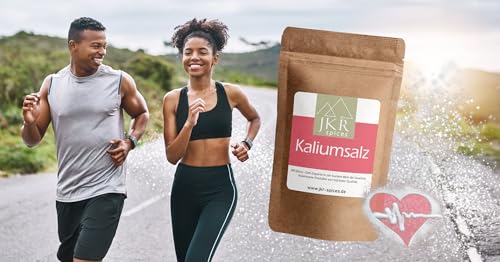 JKR Spices Kaliumsalz Mischung 250g, mit 35% Kaliumchlorid & 0,3 % Magnesiumchlorid, CO₂-neutral verpackt, natriumarmes salz, Kalium trägt zur Aufrechterhaltung eines normalen Blutdrucks bei