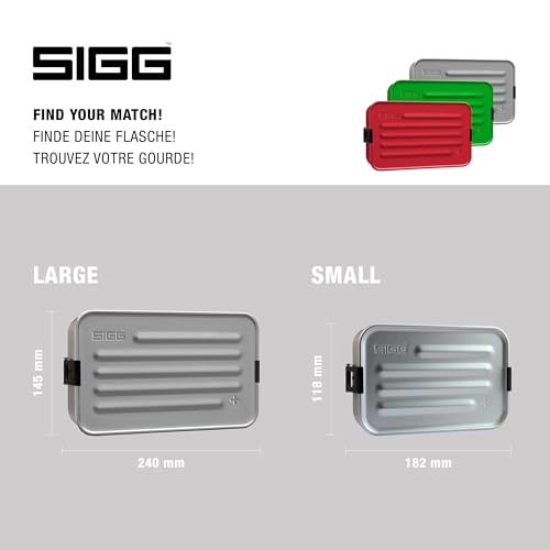 SIGG Metal Box Plus L Lunchbox (1.2 L), moderne Brotdose mit praktischem Einsatz für unterwegs… – Ansicht 5