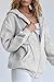 Timuspo Damen Sweatjacke Strickjacke Oversize Vintage Reißverschluss Kapuzenjacke Zip Up Kapuzenpullover Sweatshirt mit Kapuze 90er Y2K Übergangsjacke
