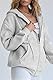 Timuspo Damen Kapuzenpullover Y2k Zipup Hoodie Sweatshirt mit Kapuze Kapuzenjacke mit Reißverschluss Outdoor Training Jogging Sport Style