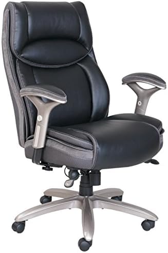 Sert Layers Jennings Super Task Big and Tall Chair, Black-Slate