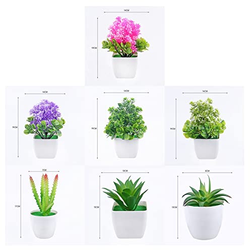 Plante artificielle mini cactus vert pour décoration de table réaliste - 3
