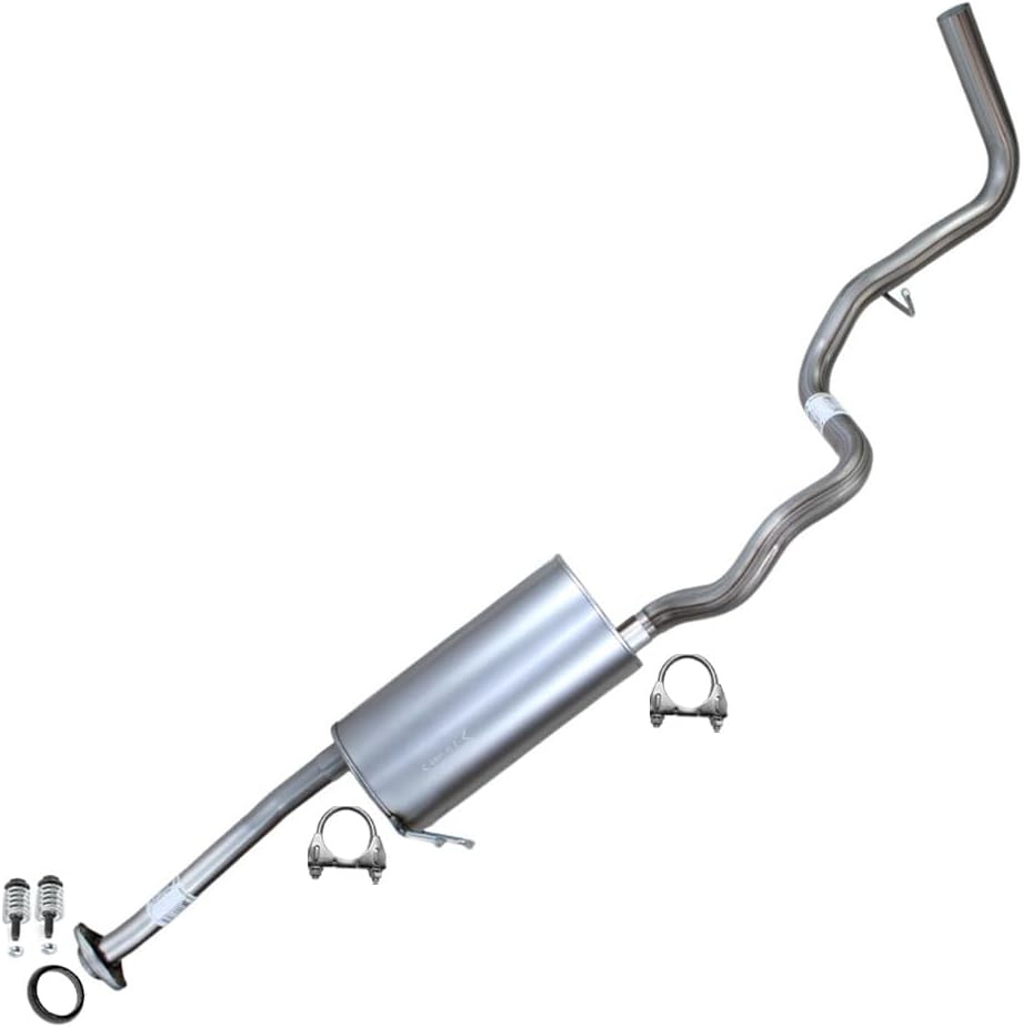 Northeastern Exhaust | Stainless Steel Intermediate Pipe, Muffler, & Tail Pipe Exhaust System Kit Compatible for Ford Ranger 2004-2008 3.0L 112" WB | Free Gasket, Clamps, Spring Bolt Kit Included