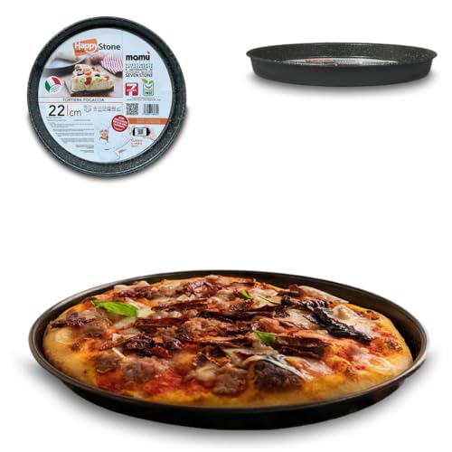 ARCA, Teglia Diametro 22 cm per Forno, Antiaderente e Adatta alla Lavastoviglie, Ideale per Pizza, Focacce e Altre Ricette, in Alluminio, Made in Italy