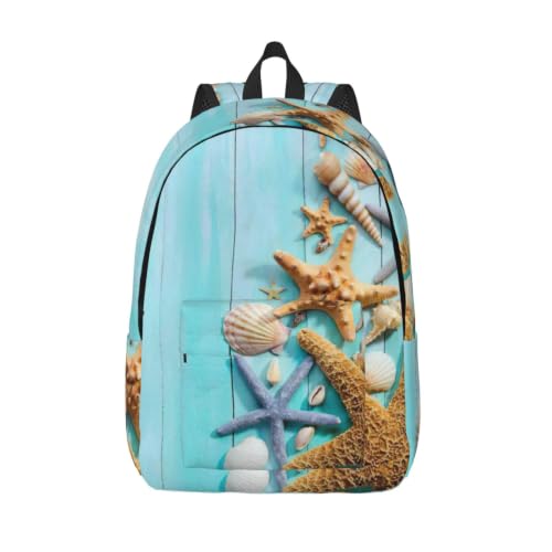 Mochila de lona juvenil CHAbu negra para libros escolares y equipaje de mano de viaje