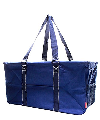 N. Gil All Purpose Open Top 23" Classic Extra Large Utility Tote Bag 2 (Solid Black)