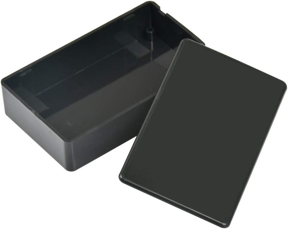 ATPWONZ 10 Pieces Plastic Waterproof Boxes Junction Case Electronics Project Enclosure Compatible with Electronic Project (3.94 × 2.36 × 0.98 Inches) Black