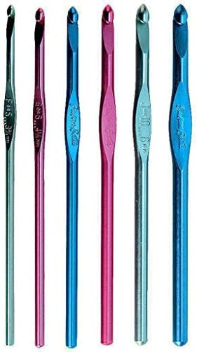 Susan Bates Silvalume Aluminum 5-1/2" Crochet Hook: Size 'N 15