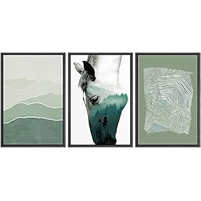 SIGNWIN Framed Canvas Print Wall Art Double Exposure...