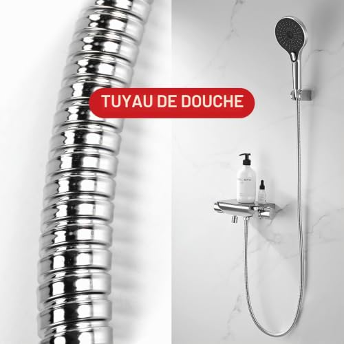 FutureHight 80 cm flexible en acier inoxydable pour salle de – vue 8