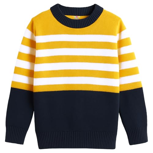 Image of Kuchipoo Boys' Winter Wear Knitted Sweater | Full Sleeves Warm Pullover | Casual & Stylish Kids' Jumper