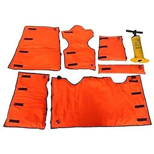 MOUNW First Aid Air Splint Set, Can Be X-rayed, Multiple Combinations Emergency Vacuum Bone Fracture Immobilization Splint with Pump, Outdoor Camping First Aid Emergency Kit